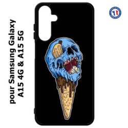 Coque pour Samsung Galaxy A15-4G & A15-5G - Ice Skull - Crâne Glace - Cône Crâne - skull art