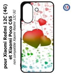 Coque pour Xiaomi Redmi 13C (4G) / Poco C65 - fond coeur amour love