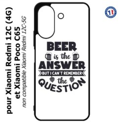 Coque pour Xiaomi Redmi 13C (4G) / Poco C65 - Beer is the answer Humour Bière