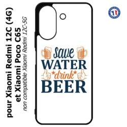 Coque pour Xiaomi Redmi 13C (4G) / Poco C65 - Save Water Drink Beer Humour Bière