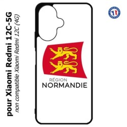 Coque pour Xiaomi Redmi 13C 5G - Logo Normandie - Écusson Normandie - 2 léopards