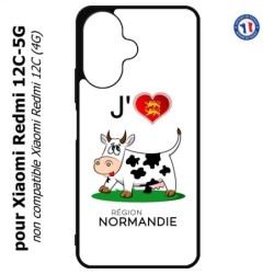 Coque pour Xiaomi Redmi 13C 5G - J'aime la Normandie - vache normande
