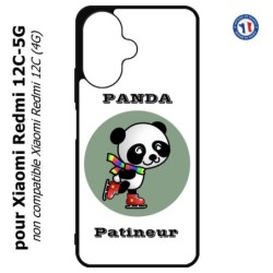 Coque pour Xiaomi Redmi 13C 5G - Panda patineur patineuse - sport patinage