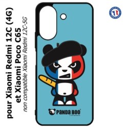 Coque pour Xiaomi Redmi 13C (4G) / Poco C65 - PANDA BOO© Français béret baguette - coque humour