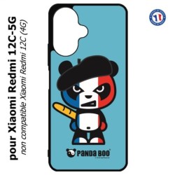 Coque pour Xiaomi Redmi 13C 5G - PANDA BOO© Français béret baguette - coque humour