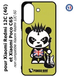 Coque pour Xiaomi Redmi 13C (4G) / Poco C65 - PANDA BOO© Punk Musique Guitare - coque humour
