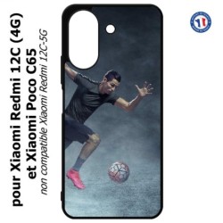 Coque pour Xiaomi Redmi 13C (4G) / Poco C65 - Cristiano Ronaldo club foot Turin Football course ballon