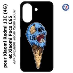 Coque pour Xiaomi Redmi 13C (4G) / Poco C65 - Ice Skull - Crâne Glace - Cône Crâne - skull art