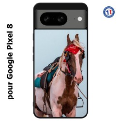 Coque pour Google Pixel 8 Coque cheval robe pie - bride cheval