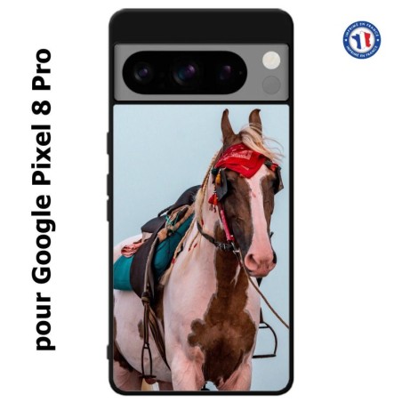 Coque pour Google Pixel 8 Pro Coque cheval robe pie - bride cheval