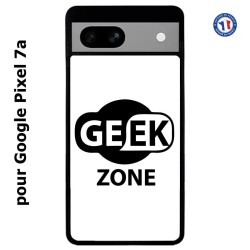 Coque pour Google Pixel 7a Logo Geek Zone noir & blanc