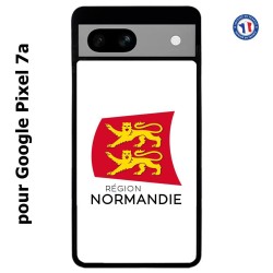 Coque pour Google Pixel 7a Logo Normandie - Écusson Normandie - 2 léopards