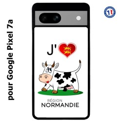 Coque pour Google Pixel 7a J'aime la Normandie - vache normande
