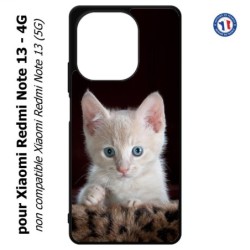 Coque pour Xiaomi Redmi Note 13-4G Bébé chat tout mignon - chaton yeux bleus