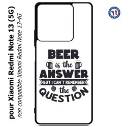 Coque pour Xiaomi Redmi Note 13 (5G) Beer is the answer Humour Bière
