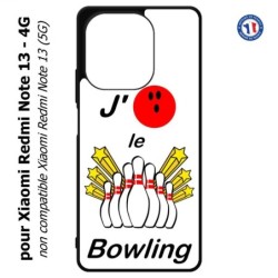 Coque pour Xiaomi Redmi Note 13-4G J'aime le Bowling