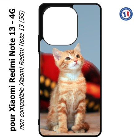 Coque pour Xiaomi Redmi Note 13-4G Adorable chat - chat robe cannelle