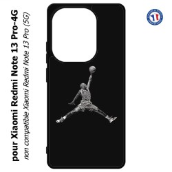 Coque pour Xiaomi Redmi Note 13 Pro-4G Michael Jordan 23 shoot Chicago Bulls Basket