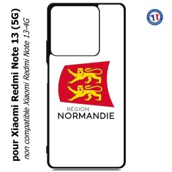Coque pour Xiaomi Redmi Note 13 (5G) Logo Normandie - Écusson Normandie - 2 léopards
