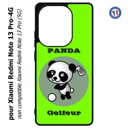 Coque pour Xiaomi Redmi Note 13 Pro-4G Panda golfeur - sport golf - panda mignon