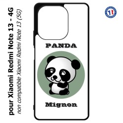 Coque pour Xiaomi Redmi Note 13-4G Panda tout mignon