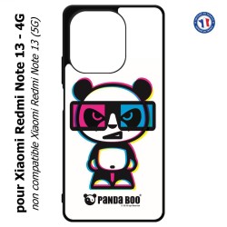 Coque pour Xiaomi Redmi Note 13-4G PANDA BOO© 3D - lunettes - coque humour