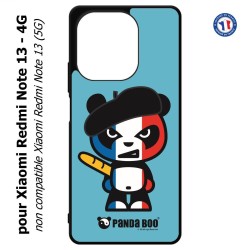 Coque pour Xiaomi Redmi Note 13-4G PANDA BOO© Français béret baguette - coque humour