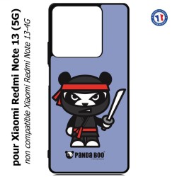 Coque pour Xiaomi Redmi Note 13 (5G) PANDA BOO© Ninja Boo noir - coque humour