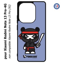 Coque pour Xiaomi Redmi Note 13 Pro-4G PANDA BOO© Ninja Boo noir - coque humour
