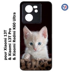 Coque pour Xiaomi 13T et 13T Pro Bébé chat tout mignon - chaton yeux bleus