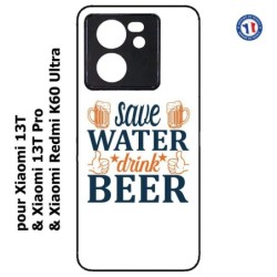 Coque pour Xiaomi 13T et 13T Pro Save Water Drink Beer Humour Bière