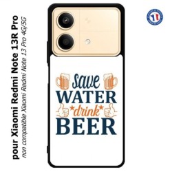 Coque pour Xiaomi Redmi Note 13R Pro Save Water Drink Beer Humour Bière