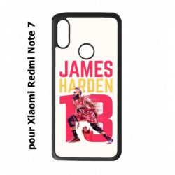 Coque noire pour Xiaomi Redmi Note 7 star Basket James Harden 13 Rockets de Houston