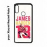Coque noire pour Xiaomi Redmi Note 7 star Basket James Harden 13 Rockets de Houston