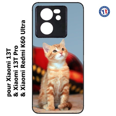 Coque pour Xiaomi 13T et 13T Pro Adorable chat - chat robe cannelle