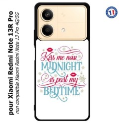 Coque pour Xiaomi Redmi Note 13R Pro Kiss me now Midnight is past my Bedtime amour embrasse-moi