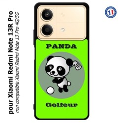 Coque pour Xiaomi Redmi Note 13R Pro Panda golfeur - sport golf - panda mignon