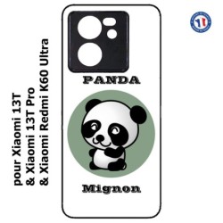 Coque pour Xiaomi 13T et 13T Pro Panda tout mignon