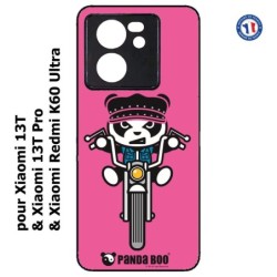 Coque pour Xiaomi 13T et 13T Pro PANDA BOO© Moto Biker - coque humour