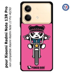 Coque pour Xiaomi Redmi Note 13R Pro PANDA BOO© Moto Biker - coque humour