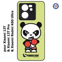 Coque pour Xiaomi 13T et 13T Pro PANDA BOO© Boxeur - coque humour