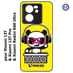 Coque pour Xiaomi 13T et 13T Pro PANDA BOO© DJ music - coque humour