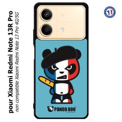 Coque pour Xiaomi Redmi Note 13R Pro PANDA BOO© Français béret baguette - coque humour