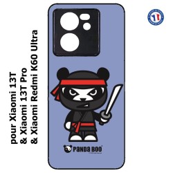 Coque pour Xiaomi 13T et 13T Pro PANDA BOO© Ninja Boo noir - coque humour