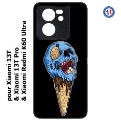Coque pour Xiaomi 13T et 13T Pro Ice Skull - Crâne Glace - Cône Crâne - skull art