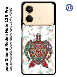 Coque pour Xiaomi Redmi Note 13R Pro Tortue art floral