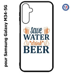 Coque pour Samsung Galaxy M34 5G Save Water Drink Beer Humour Bière
