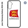 Coque pour Samsung Galaxy M34 5G Logo Normandie - Écusson Normandie - 2 léopards