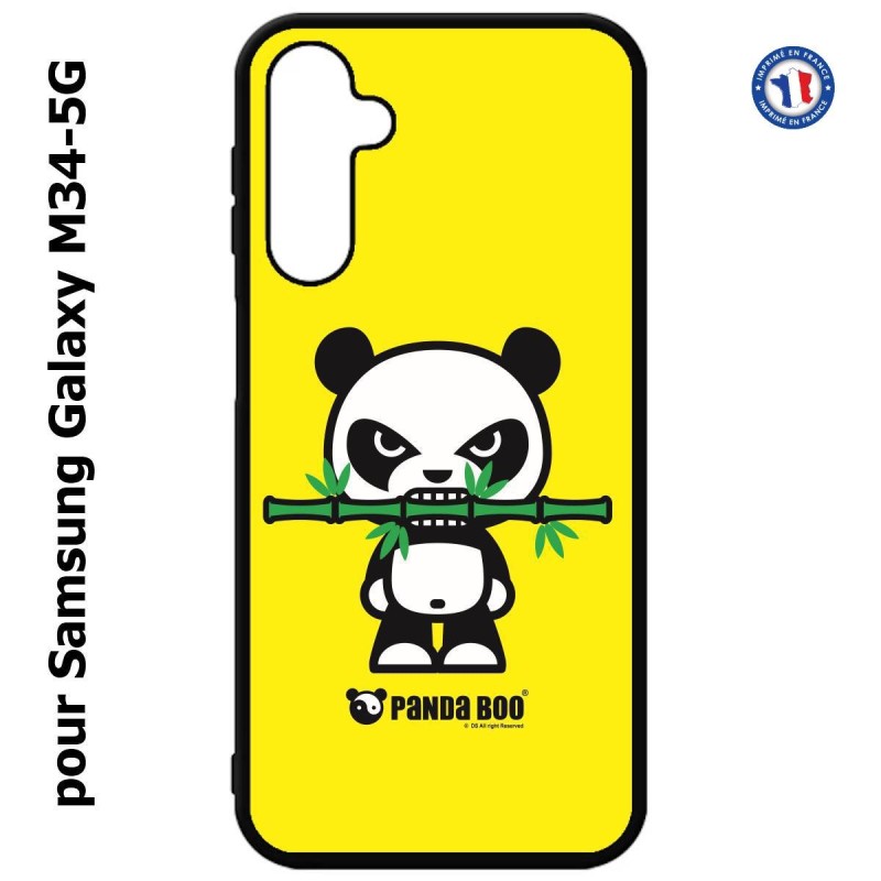 Coque pour Samsung Galaxy M34 5G PANDA BOO© Bamboo à pleine dents - coque humour