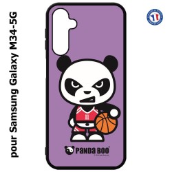 Coque pour Samsung Galaxy M34 5G PANDA BOO© Basket Sport Ballon - coque humour